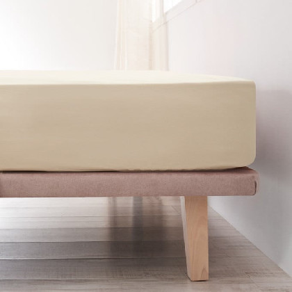 Sábana Ajustable Algodón - Basic Crudo | Ropa para el hogar