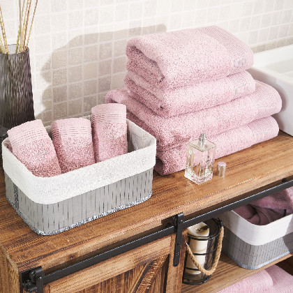 Toalla algodón peinado - Basic LM Rosa Palo | Ropa para el hogar