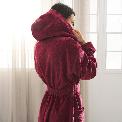 Albornoz Terciopelo - Basic LM Berenjena | Ropa para el hogar