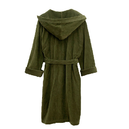 Albornoz Terciopelo - Basic LM Musgo | Ropa para el hogar